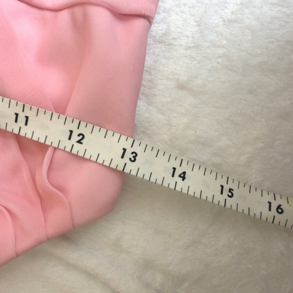 Vintage Windsor Pink Halter Dress Handkerchief Hem XS Ruched Fairy Y2K Prom - Picture 15 of 16